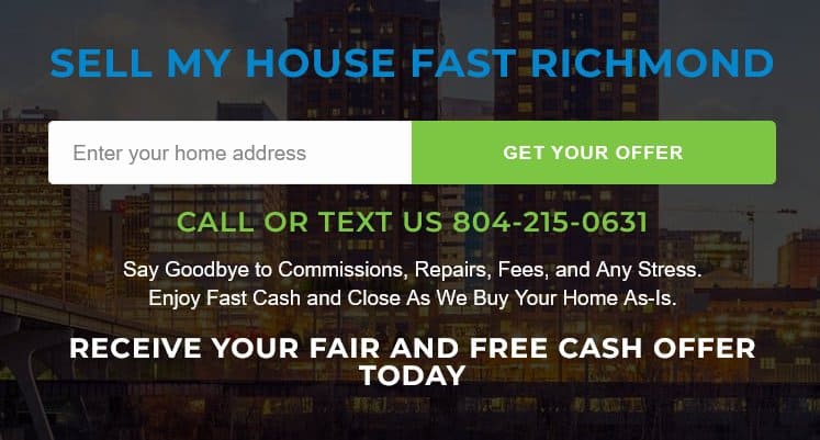 Sell My House Fast Richmond VA We Buy Houses Richmond VA